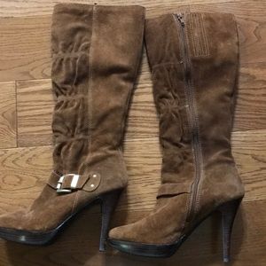 Michael Kors Brown Suede Knee High Boots, 6.5!